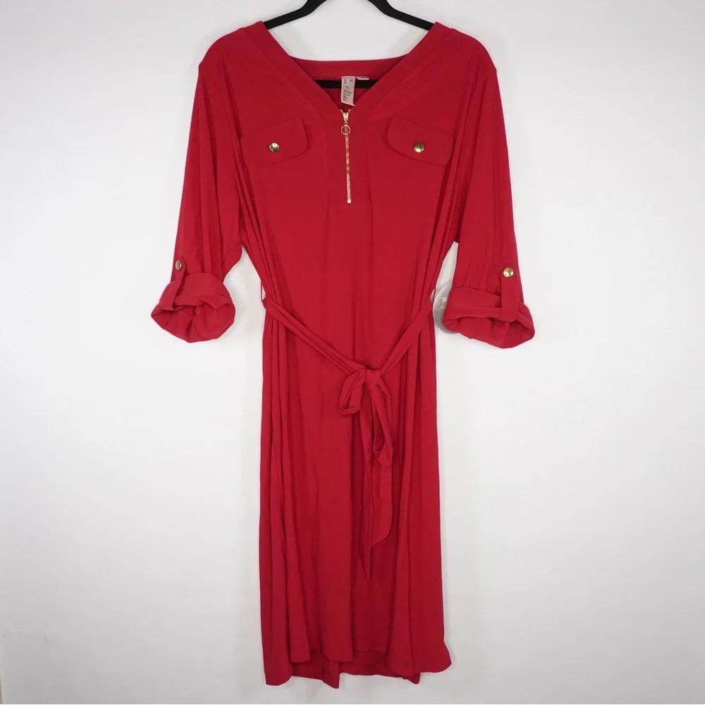 Emma & Michele Red Dress - Picture 1 of 4